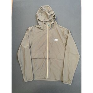 Cotopaxi Viento Travel Jacket Green Full Zip Hooded Windbreaker Men's Medium